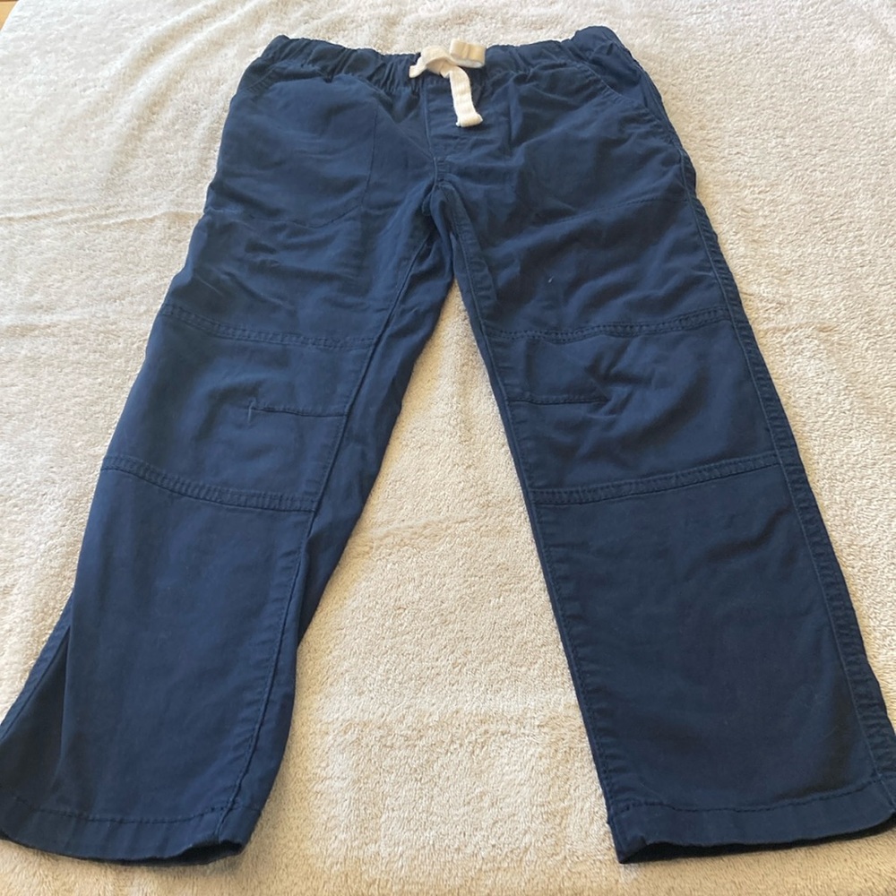 Boys Navy Blue Casual Pants